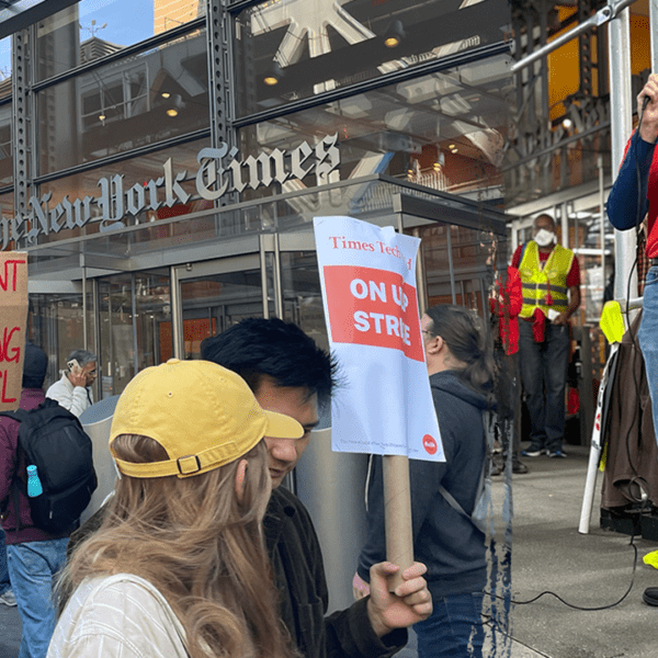 New York Times tech workers on strike talk about influence on election…