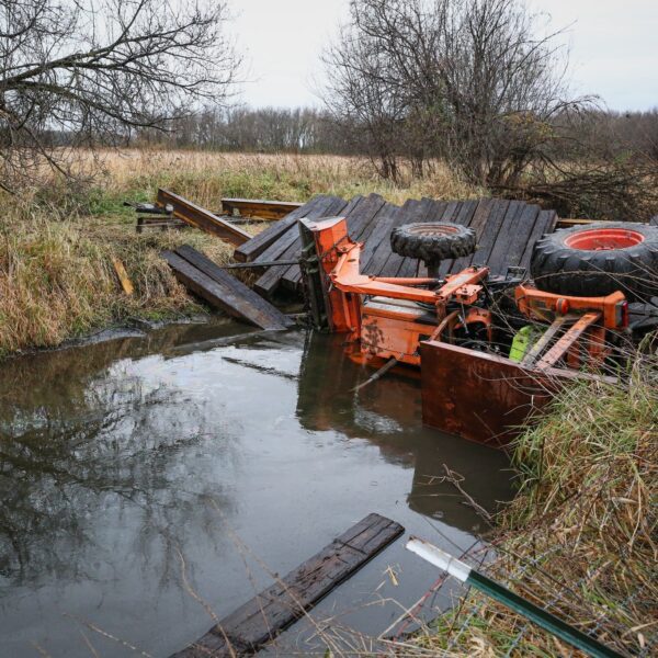 Illinois man rescued after tractor traps him in creek ‘for over half-hour’