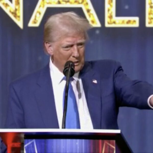 President-elect Donald Trump receives the ‘Patriot of the Year’ award at Fox…