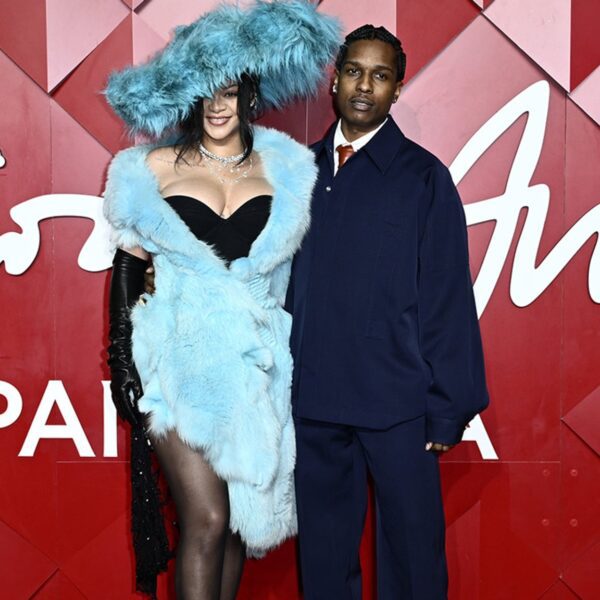 Rihanna and A$AP Rocky Couple Up at London Fashion Awards