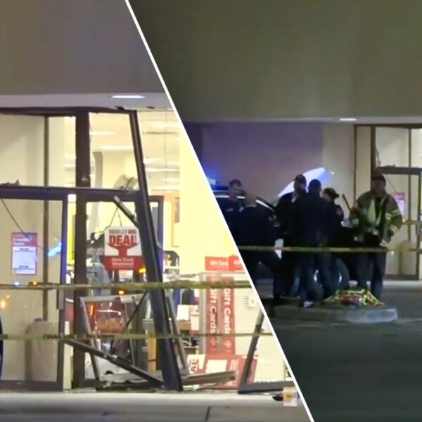 Suspect killed after driving truck into Texas mall