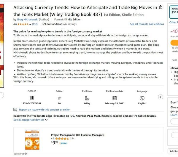 Shameless plug. Attacking Currency Trends by Greg Michalowski. A cut price on…