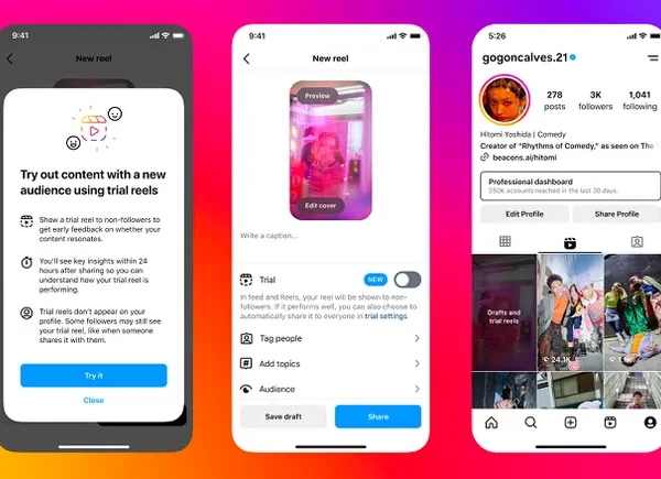 Instagram Launches Trial Reels for Audience Sampling