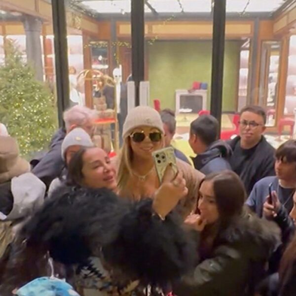 Mariah Carey Gets Swarmed By Fans at Gucci Store in Aspen