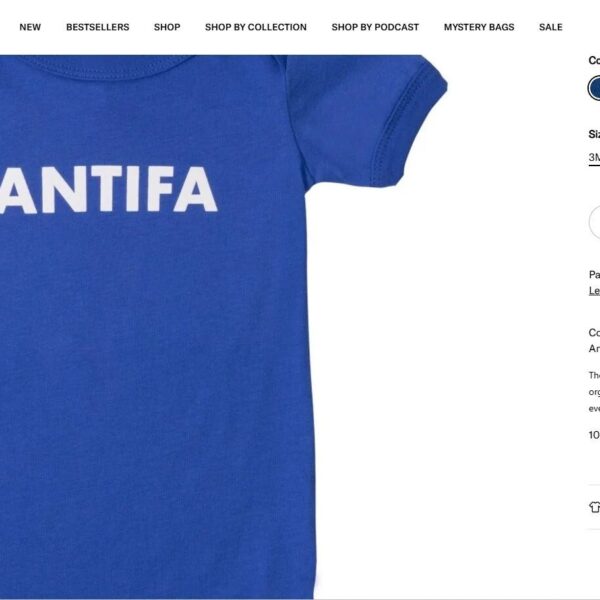 Former Obama officers promoting ANTIFA gear for teenagers: “ANTIFA child onesie”