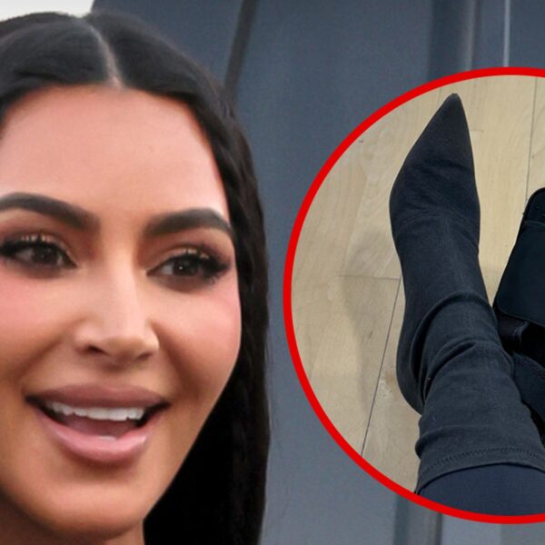 Kim Kardashian Refuses to Give Up Heels Even With Broken Foot