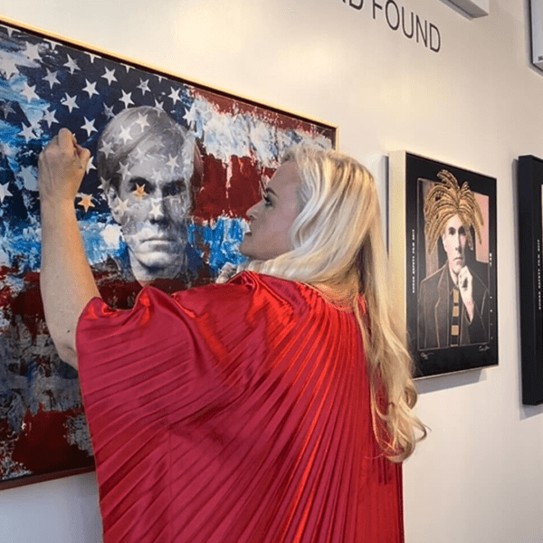 Florida artist’s patriotic Andy Warhol piece featured at standard occasion drawing 1000’s…