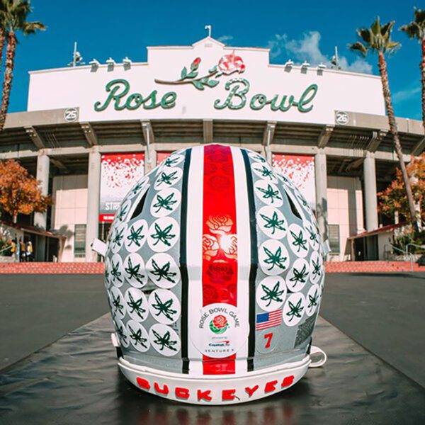 Ohio State Adds Roses To Helmet Stripe For Rose Bowl Against Oregon…