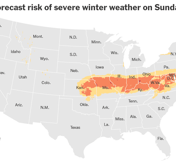 Potent Storm Blasts Parts of U.S. With Sleet, Snow and Freezing Rain