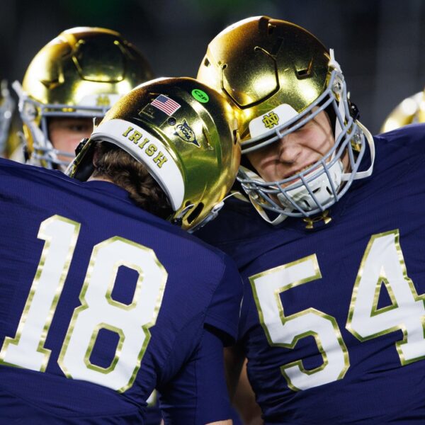 Notre Dame LT Anthonie Knapp (ankle) out vs. Ohio State