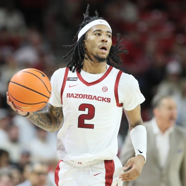 Arkansas freshman Boogie Fland (hand) possible out for season