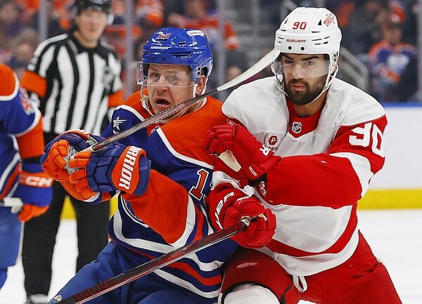 Red Wings rally for shootout win over Oilers