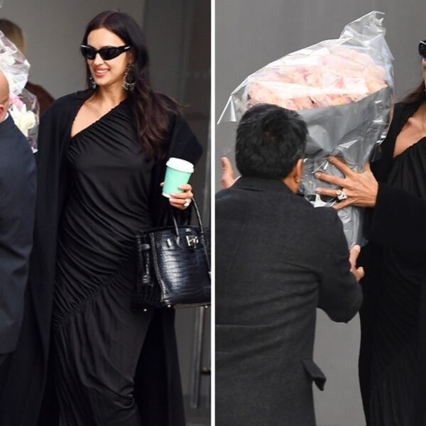 Irina Shayk Gets Huge Bouquet of Flowers For Her thirty ninth Birthday