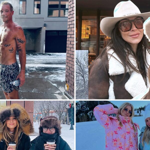 Celebs Vacaying In Aspen … Strike A Froze!