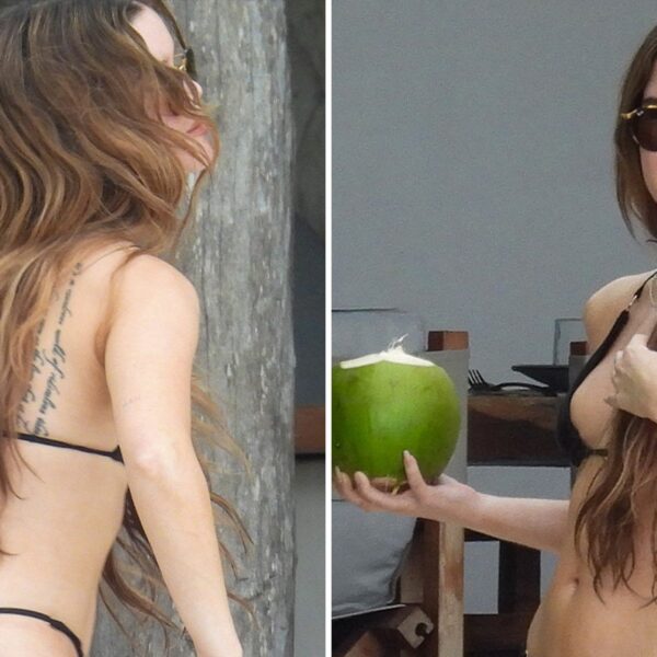 Maren Morris Shows Off Physique, Sips Coconut in Itty-Bitty Bikini