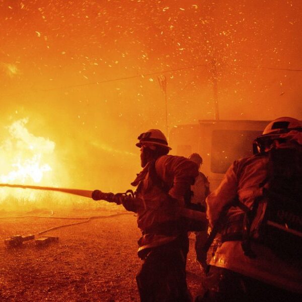 Firefighters battle an enormous new hearth north of Los Angeles that’s already…