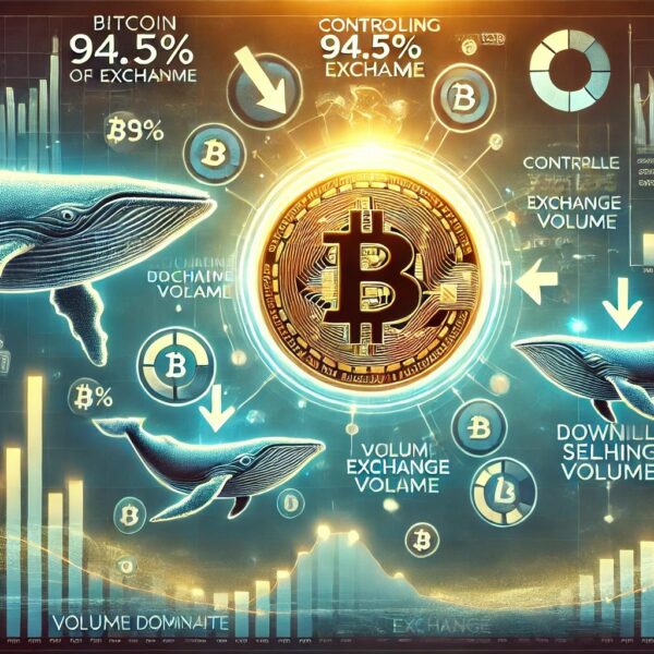 Bitcoin Whales Control 94.5% Of Exchange Volume – Selling Patterns Suggest Shift…