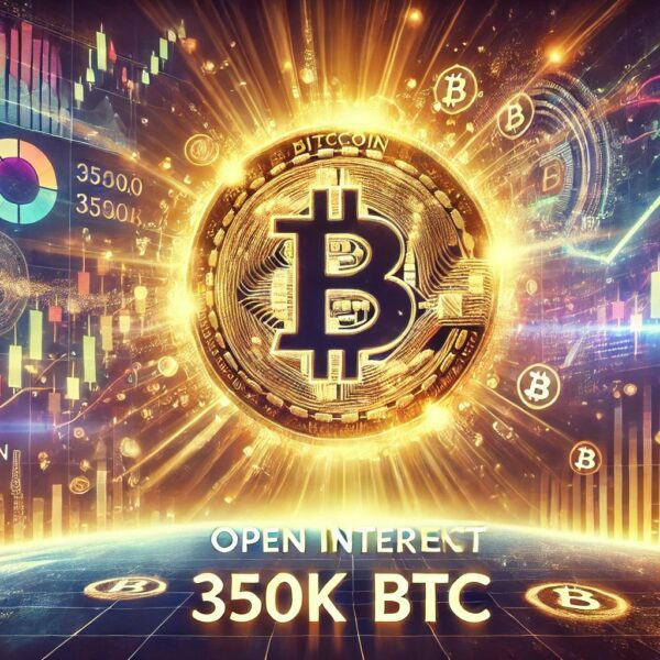 Bitcoin Open Interest Hits 350K BTC: Rising Levels Suggest Growing Market Activity