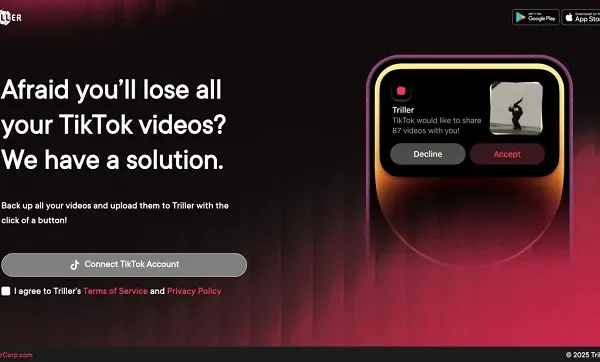 Triller Launches App to Download Your TikTok Clips