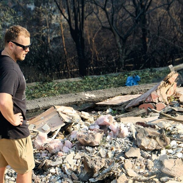 Spencer Pratt Returns to Ruins of Pacific Palisades House Days After Fire