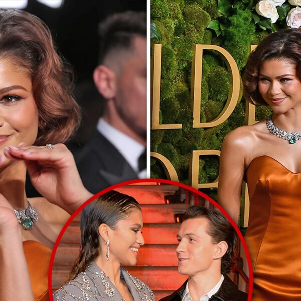 Zendaya Sparks Engagement Speculation on Golden Globes Red Carpet