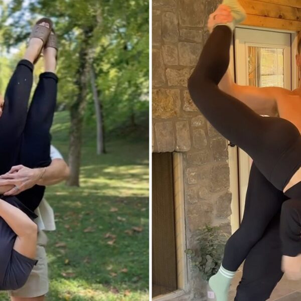 Olympic Gymnast Shawn Johnson and Husband Nail Acrobatic Challenges