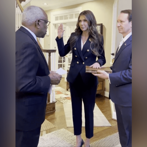 Supreme Court Justice Clarence Thomas Swears In Kristi Noem as Homeland Security…