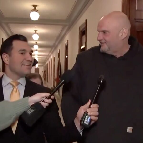 Sen. John Fetterman Trolls Reporters with Hilarious Response About Mar-a-Lago Visit with…