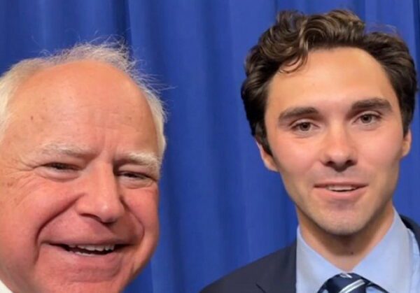 Tim Walz Endorses David Hogg for Vice Chair of the DNC: ‘Courageous…