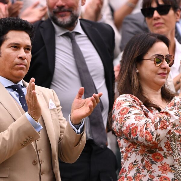 Sachin Tendulkar and spouse Anjali break Valentine’s Day heart-shaped cake with hammer…