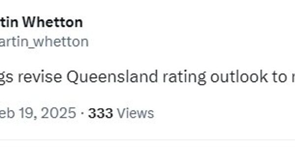 S&P rankings revise Australian state Queensland score outlook to unfavorable