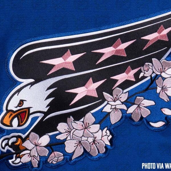 Washington Capitals Reveal Cherry Blossom “Screaming Eagle” Jersey – SportsLogos.Net News
