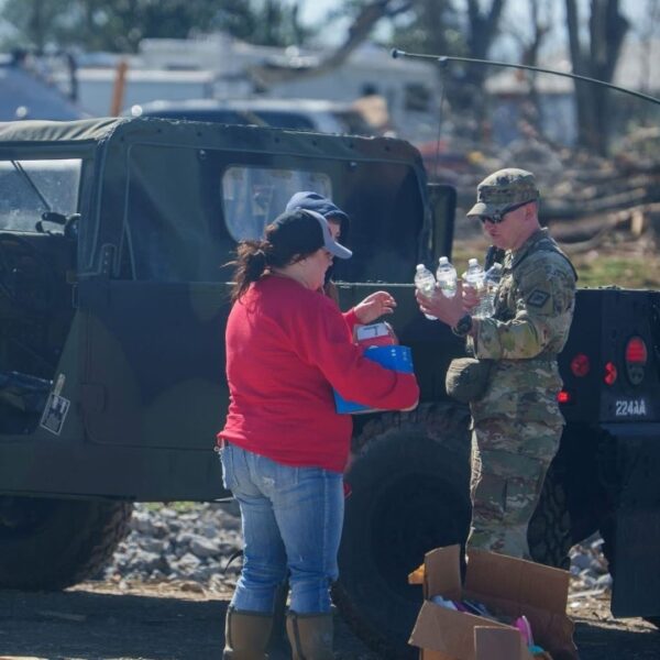 Trump prompts National Guard in tornado-ravaged Arkansas