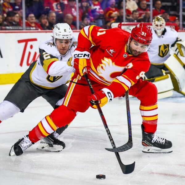 Playoff hopes extinguished, Flames edge Knights in SO