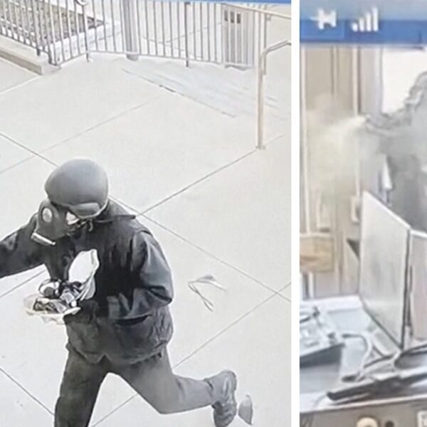 Gas-Mask Wearing Suspect Attacks Massachusetts Courthouse with Pepper Spray