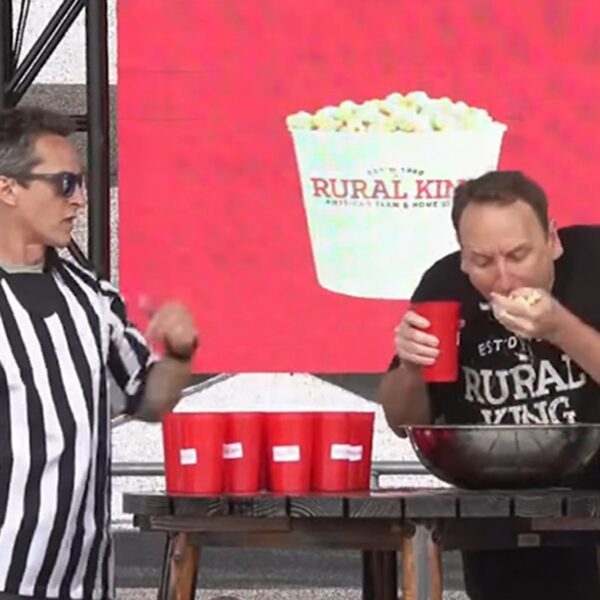 Competitive Eater Joey Chestnut Beats His Own Popcorn-Eating Record