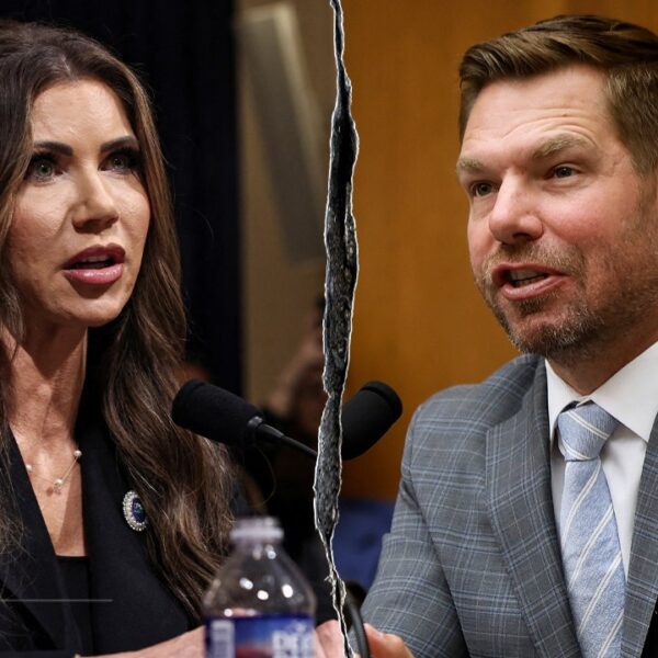 Rep Swalwell clashes with DHS Sec Noem over Trump-shared Abrego Garcia picture