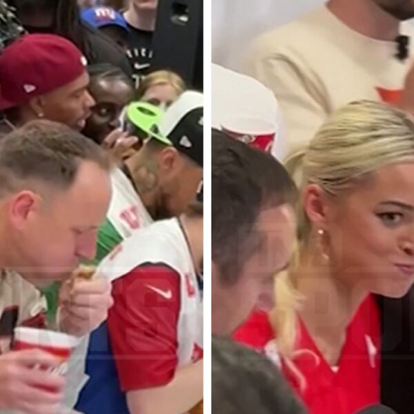 Joey Chestnut Wins Chicken Tender Eating Contest Over Livvy Dunne, Celebs