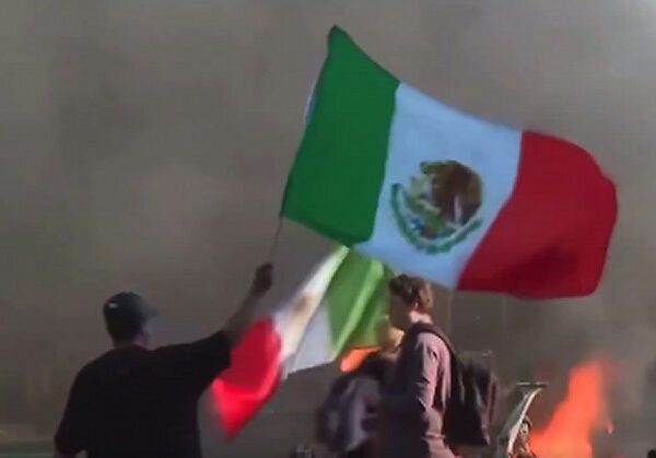 REPORT: LA Rioters Now Distributing American Flags After Realizing the Horrible Optics…