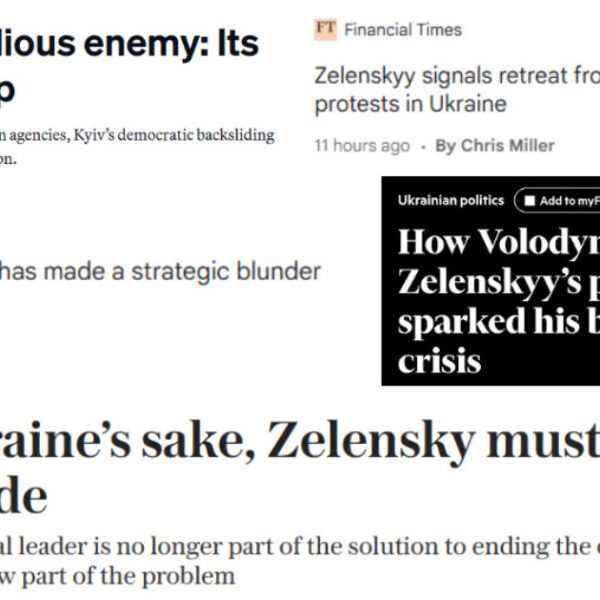 MSM Flips on Zelensky, Starts Reporting on Ukraine Corruption – Kiev Regime…
