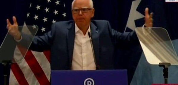 Tim Walz Goes Off And Calls Trump That Thing In The White…