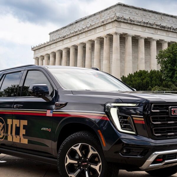 Trump’s identify emblazoned on new ICE automobiles in fleet debut throughout Washington