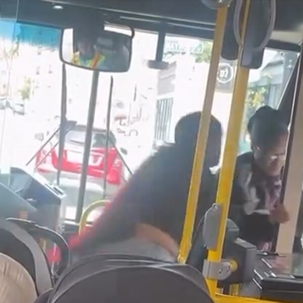 Frenzied Commuter Violently Pushes Elderly Woman off Bus on Video