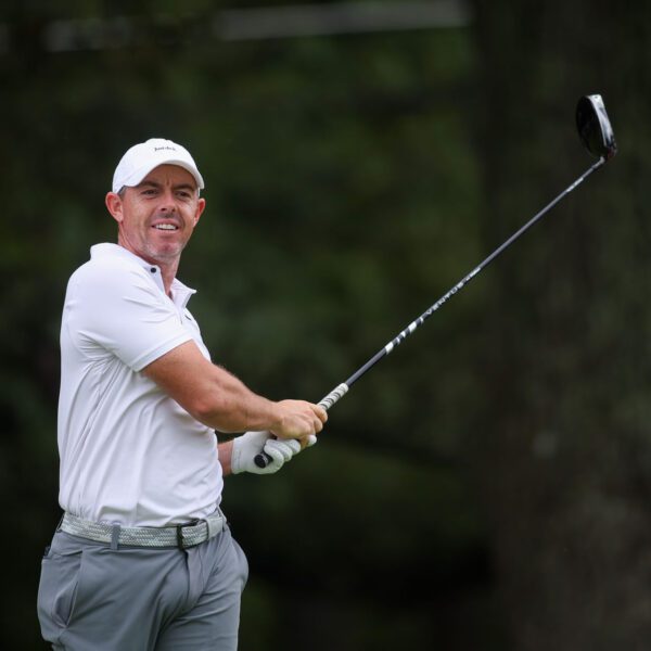 “Legit cheat code” – Fans react to Rory McIlroy’s rocket shot off…