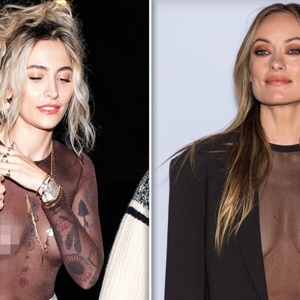 Paris Jackson, Olivia Wilde Expose Their Chests Under Barely-There Mesh Tops