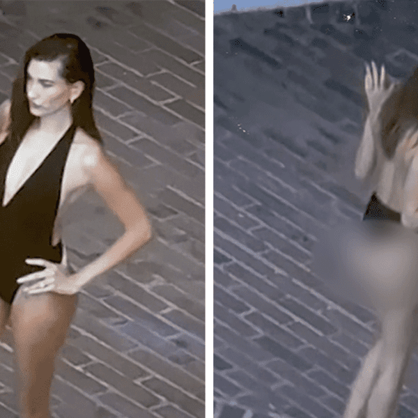 Hailey Bieber Stuns in Plunging Swimsuit in Poolside Photo Shoot