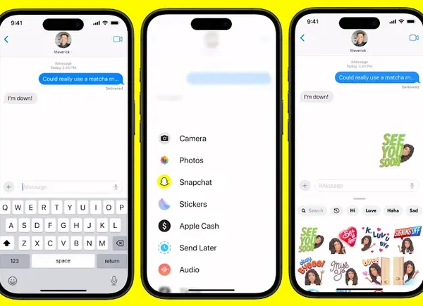 Snapchat Expands Bitmoji Stickers Beyond the App