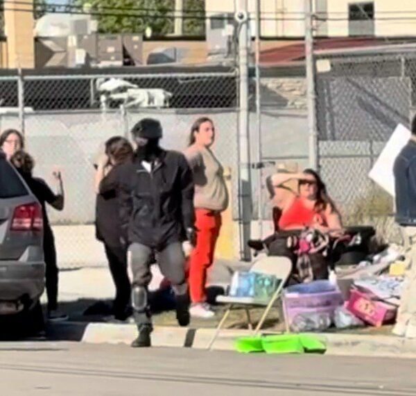 VIDEO: Antifa Terrorists Dressed in War Gear Seen Unloading Supplies Outside Chicago…