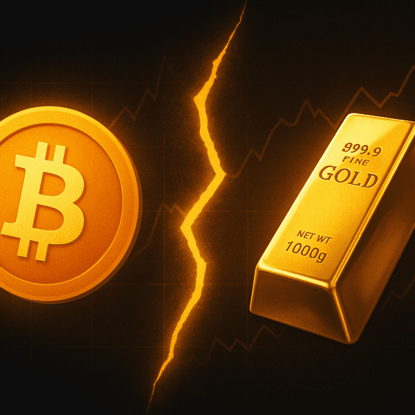 Bitcoin Decouples From Gold, But Long-Term Correlation Stays