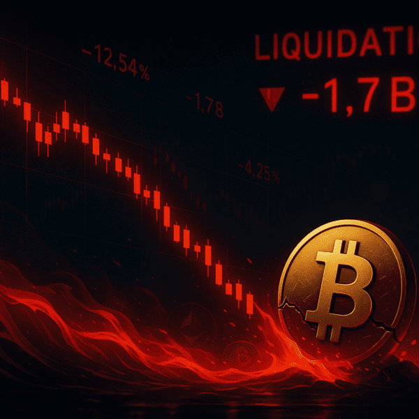 Crypto Sees $1.7 Billion Flush As Bitcoin Crashes To $112k